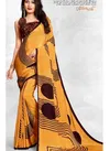 Yellow Colour Latest Fancy Regular Wear Heavy Digital Printed Sarees Collection